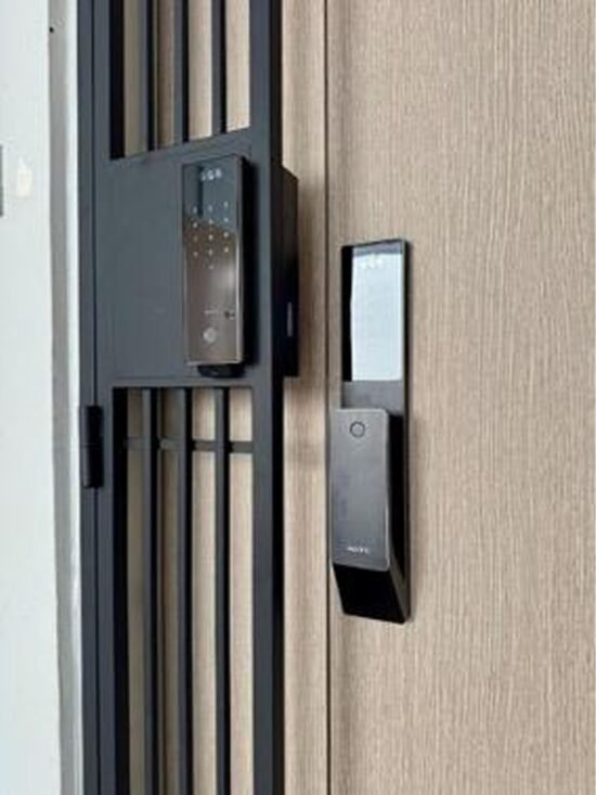 MyDigitalLock -Installed onto brand new mild steel gate