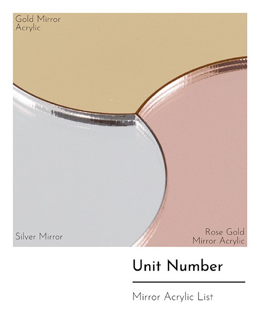 My Digital Lock - Unit Number Mirror Acrylic List My Digital Lock - Unit Number Mirror Acrylic List