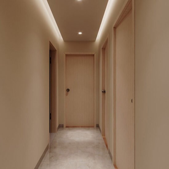 Lusano High Status Laminate Door Frame with Bedroom Door - Image 2