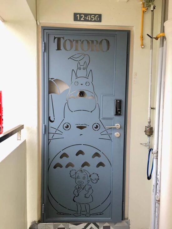 Kato 3D Laser Cut HDB Gate 3×7 Feet Single Leaf