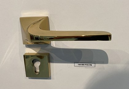 Designer Gold Handle + Mortise Lock