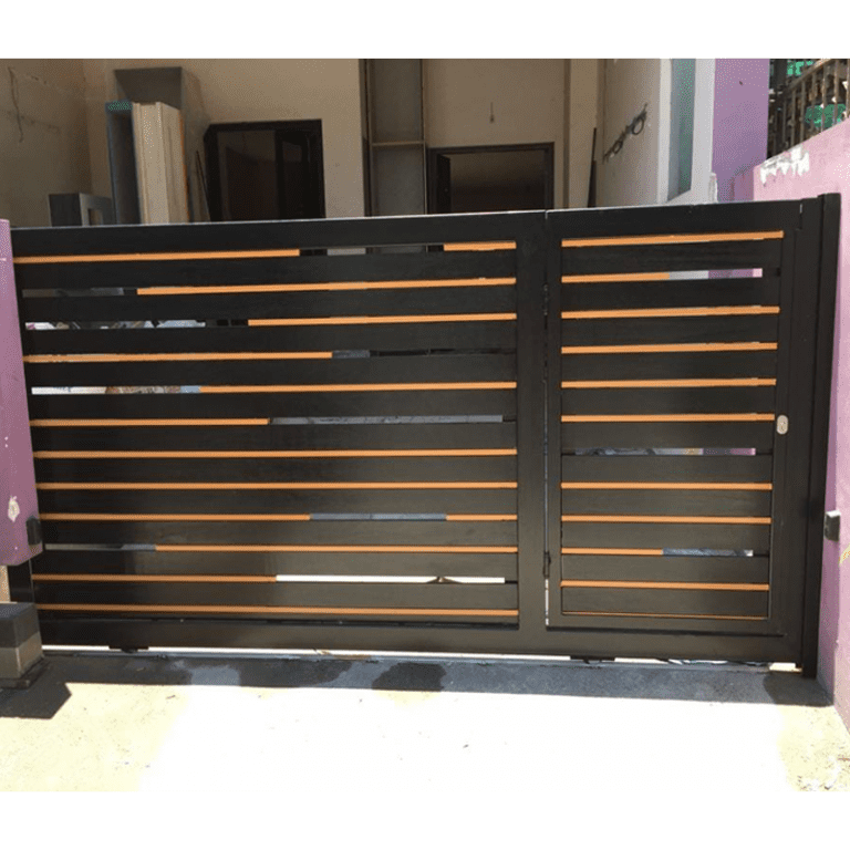 My Digital Lock - Aluminium Wood with Mild Steel Gate - 3