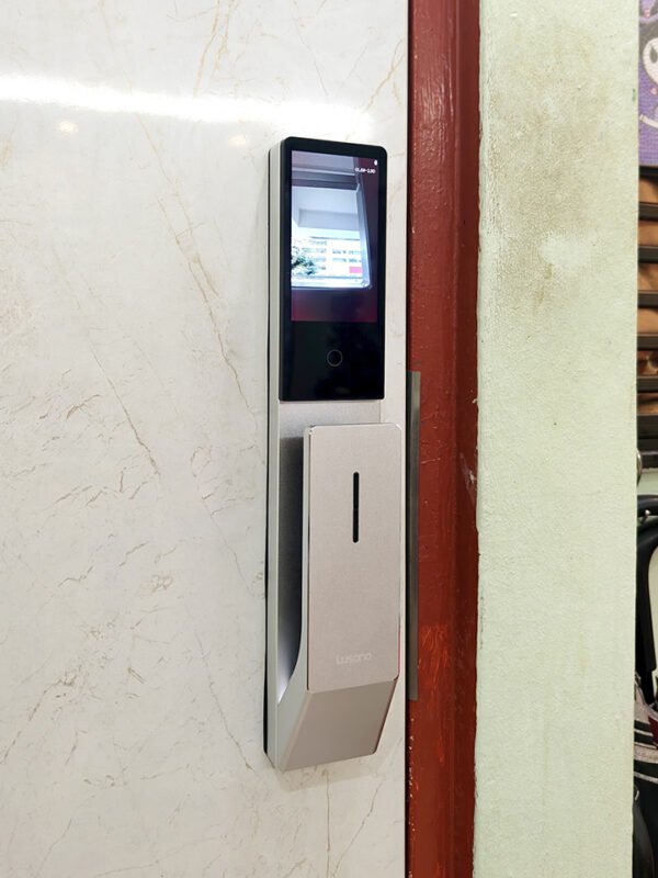 Lusano-Space-X-Digital-Door-Lock-Silver-Installation