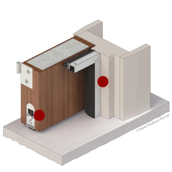 Soundproof Drop Seal with Acoustic Rubber Seal