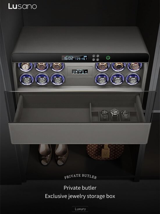 Lusano legacy watch winder drawer safe 12 series
