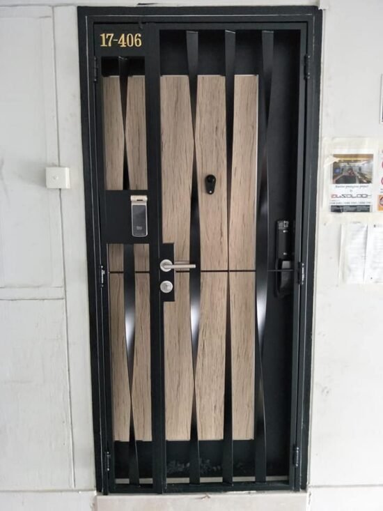 Mild Steel Interior Designer HDB Gate 3×7 feet