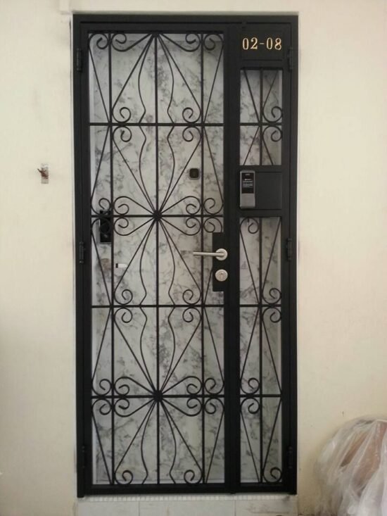 Mild Steel Interior Designer HDB Gate 3×7 feet