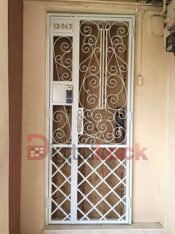 Mild Steel Interior Designer HDB Gate 3×7 feet