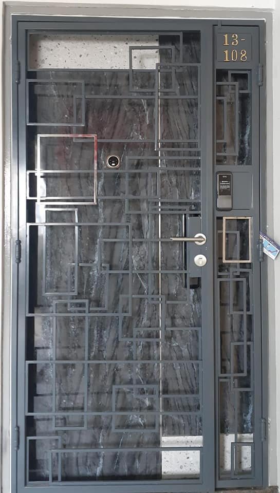 Mild Steel Interior Designer HDB Gate 4×7 feet