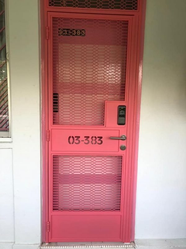 My Digital Lock - Retro Big HDB Mesh Gate My Digital Lock - Retro Big HDB Mesh Gate
