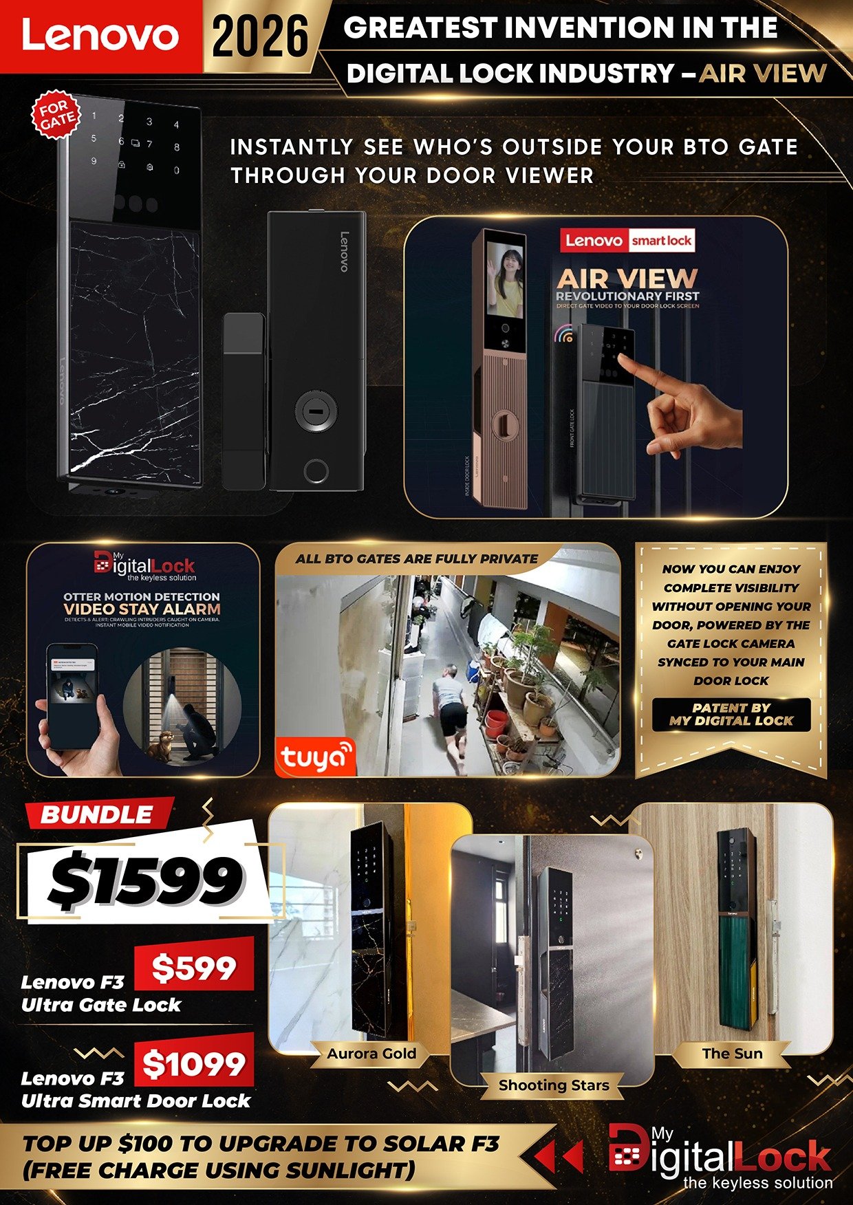 Mydigitallock - Lenovo 2026 (Greatest Invention in Digital Lock Industry) - Air View