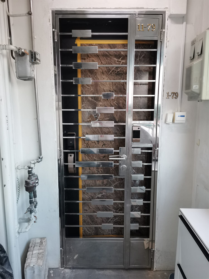 Stainless Steel Gate - Complex HDB Stainless Steel Gate Design